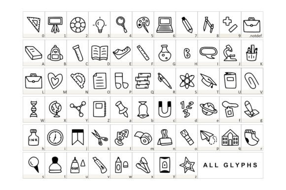 Smart Kid Font PNG with transparent background - Preview 1