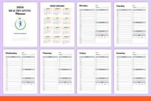 2024 Healthy Living Planner Canva Graphic by munjixpro · Creative Fabrica