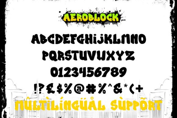 Aeroblock Font - Preview 1