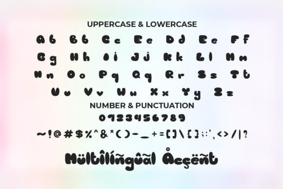 Bubble Yummy Font - Preview 4