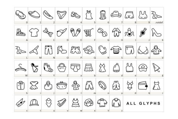 Clothing Font - Preview 1
