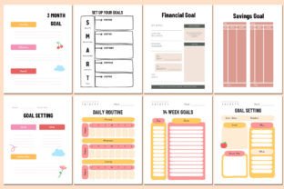 Editable Goal Planner for Canva Graphic by Shumaya · Creative Fabrica