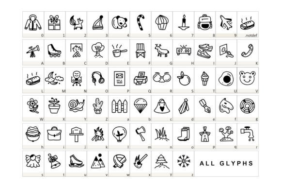 Excellent Font PNG with transparent background - Preview 1