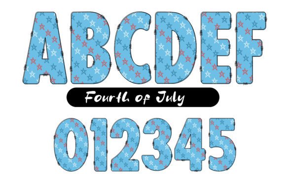 Fourth of July Font - Preview 1