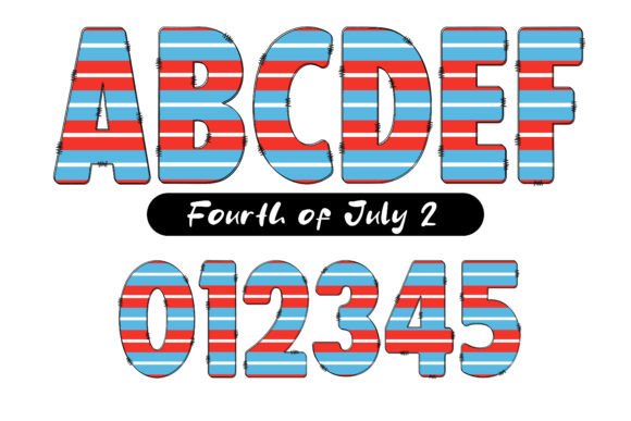 Fourth of July Font - Preview 2