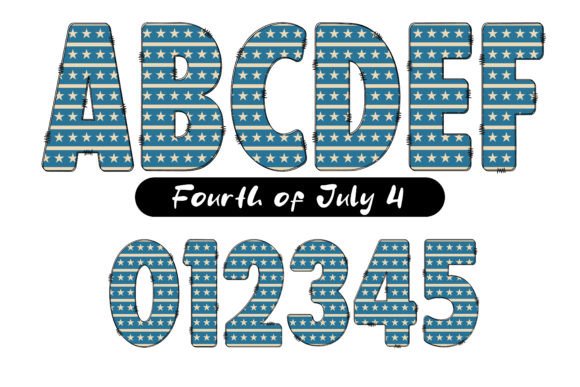 Fourth of July Font - Preview 4