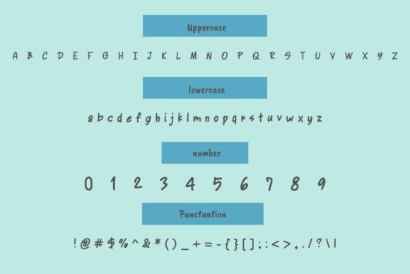 Foxer Font PNG with transparent background - Preview 3