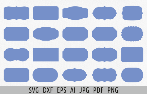 Label Shapes Svg Custom Label Plaque Svg