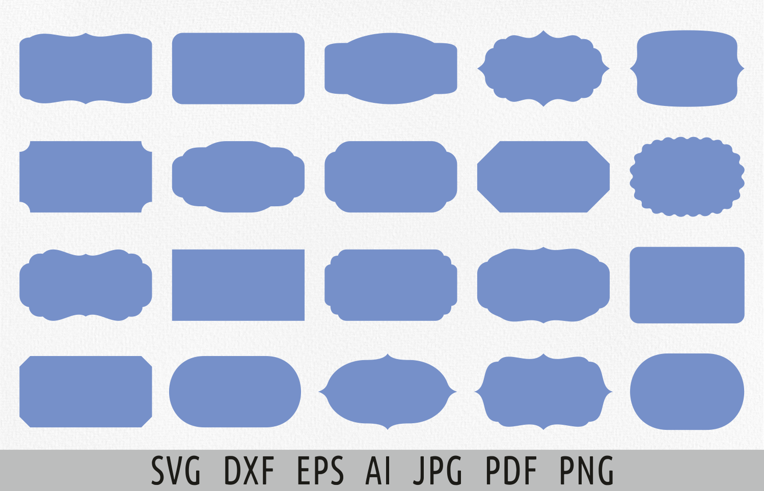 Label Shapes Svg Custom Label Plaque Svg