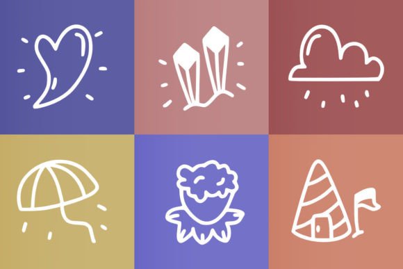 Merry Doodles Font PNG with transparent background - Preview 2