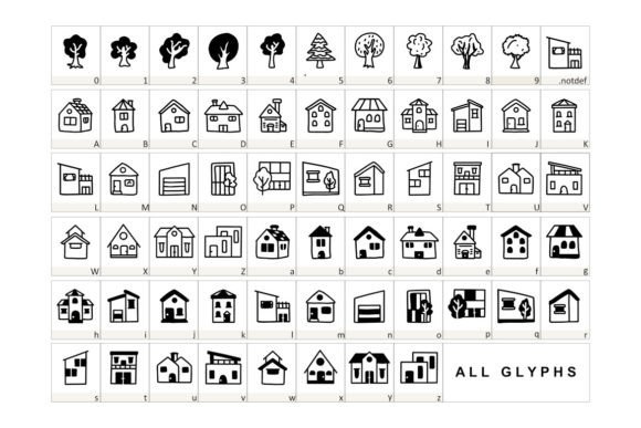 My Homes Font PNG with transparent background - Preview 1