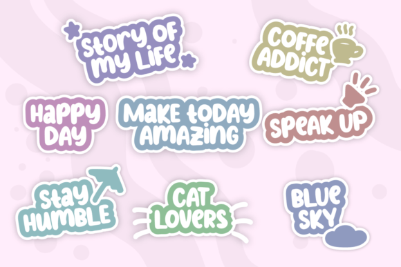 Nasi Goreng Font PNG with transparent background - Preview 1