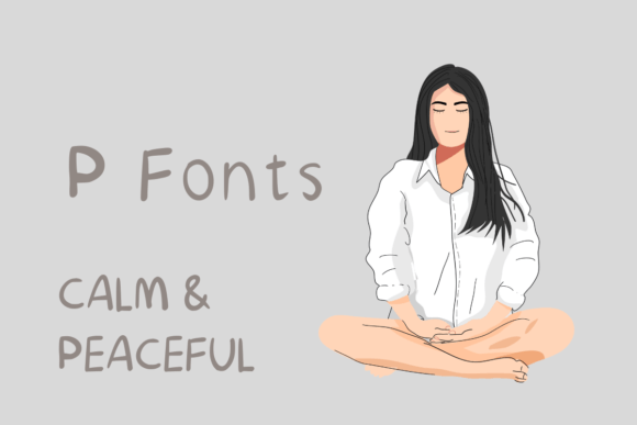 P Font PNG with transparent background - Preview 1