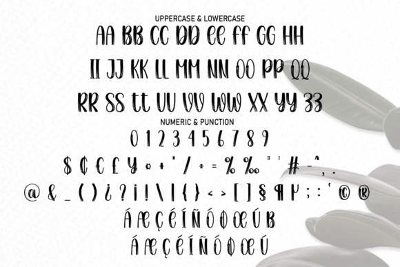 Simple Sticker Font PNG with transparent background - Preview 5