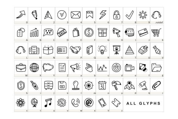 Smart Work Font PNG with transparent background - Preview 1