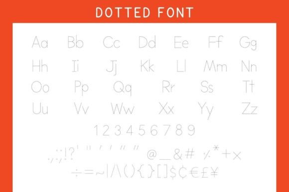 Alphabet Tracing Font - Preview 2