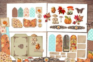 Autumn Junk Journal Kit Graphic by Secret Helper · Creative Fabrica