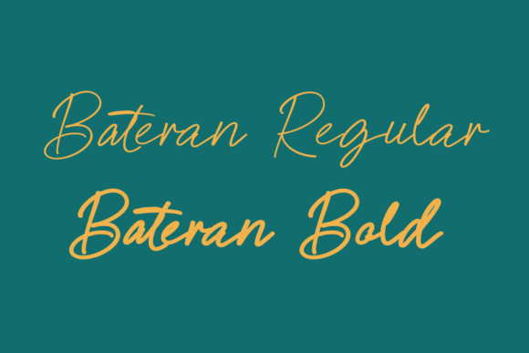 Bateran Font - Preview 1