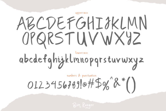 Bim Runger Font - Preview 2