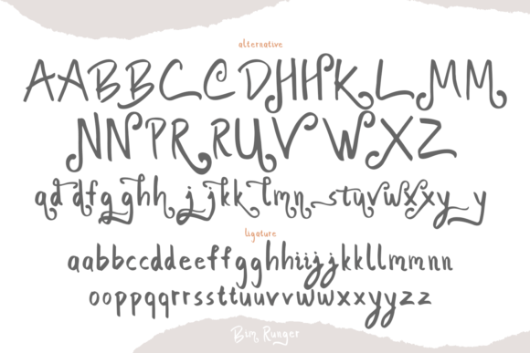 Bim Runger Font - Preview 6
