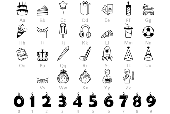 Birthday Boy Font - Preview 1