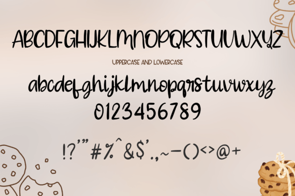 Brown Cookies Font - Preview 6