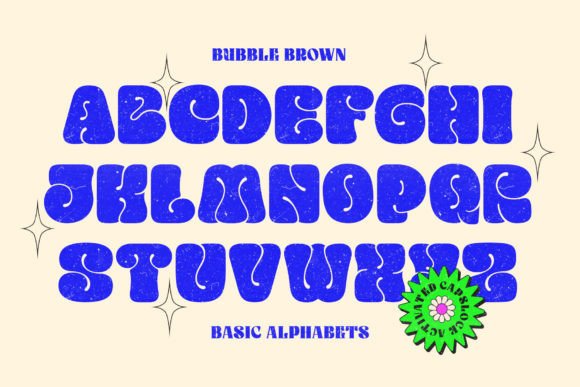 Bubble Brown Font - Preview 1