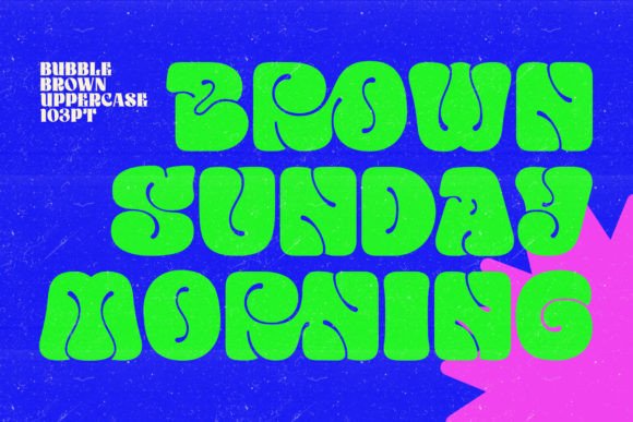 Bubble Brown Font - Preview 4