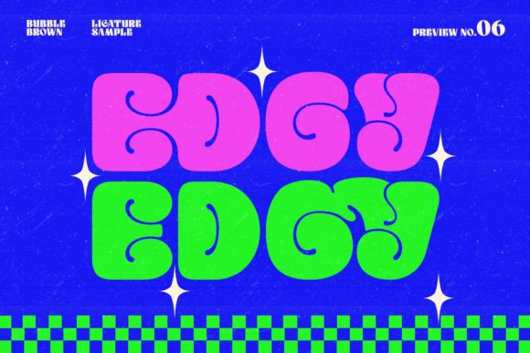 Bubble Brown Font - Preview 5