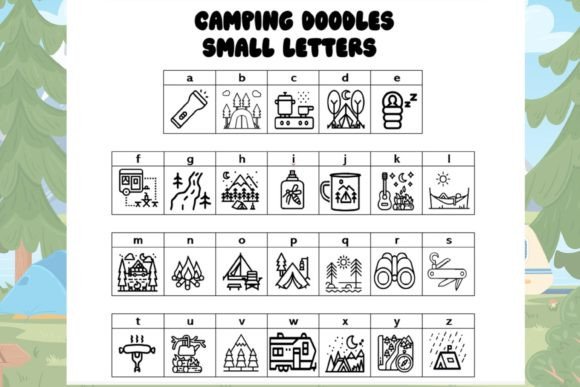 Camping Doodles Font - Preview 2