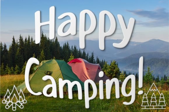 Camping Doodles Font - Preview 4