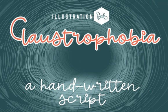 Claustrophobia Font PNG with transparent background - Preview 1