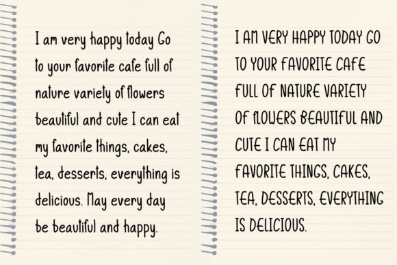 Cute Stationery Font PNG with transparent background - Preview 4