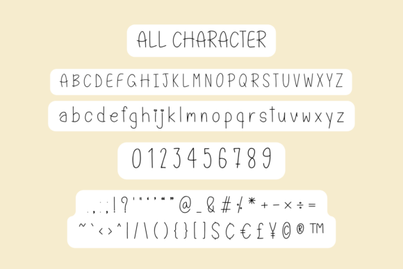 Daily Note Font - Preview 5