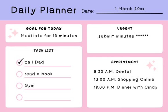 Daily Note Font - Preview 4