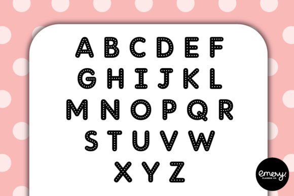 Dot Dream Font PNG with transparent background - Preview 1