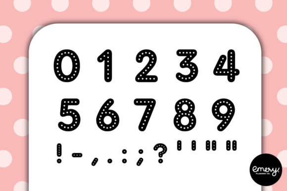 Dot Dream Font PNG with transparent background - Preview 2