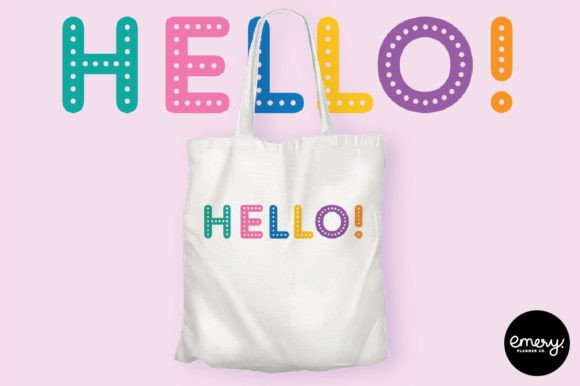Dot Dream Font PNG with transparent background - Preview 3