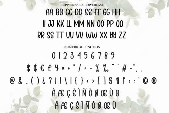 Eucaliptus Font PNG with transparent background - Preview 6