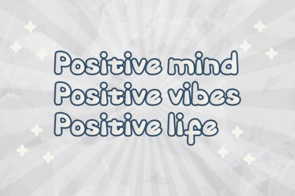 Fun Groovy Font PNG with transparent background - Preview 1