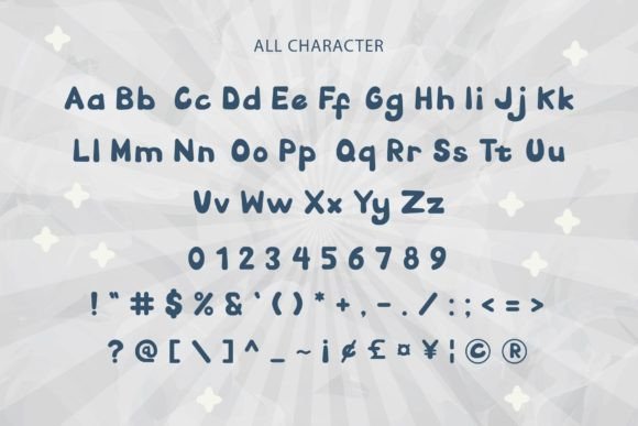 Fun Groovy Font PNG with transparent background - Preview 5