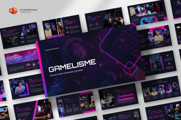 Preview of Gaming ESports Powerpoint Template sports presentation template