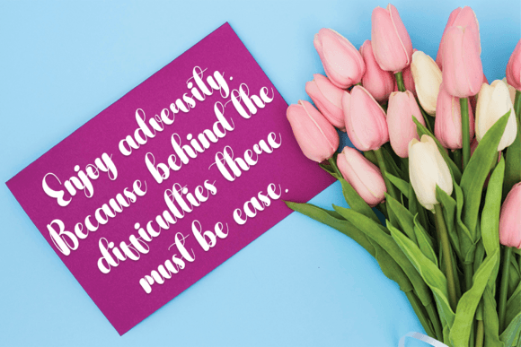 Gifting Font PNG with transparent background - Preview 3