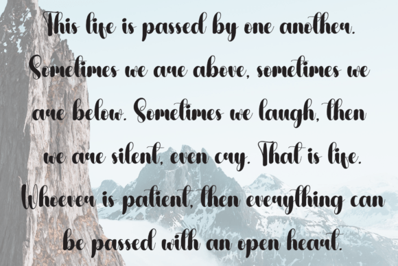 Gifting Font PNG with transparent background - Preview 5