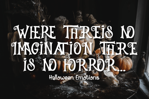 Halloween Emotions Font - Preview 4