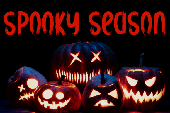 Haunted Garden Font PNG with transparent background - Preview 1