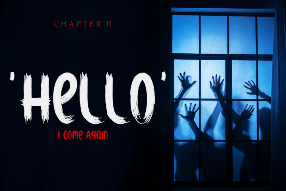 Haunted Garden Font PNG with transparent background - Preview 2
