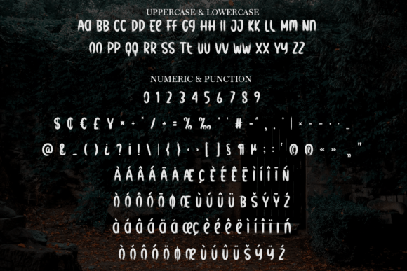 Haunted Garden Font PNG with transparent background - Preview 6