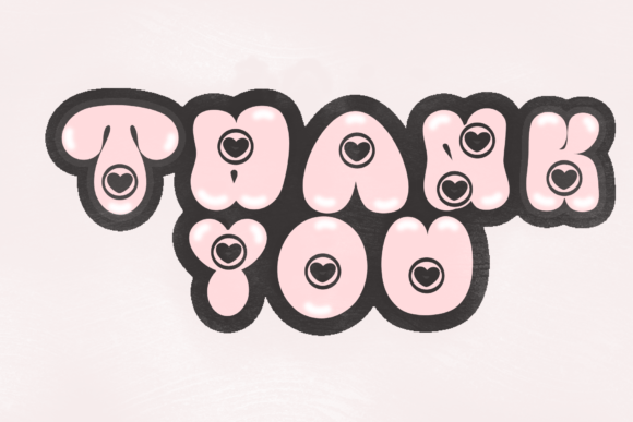 Heart Bubble Font - Preview 5