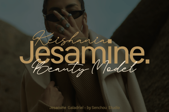Jesamine Galadriel Font PNG with transparent background - Preview 1